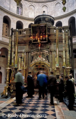 The Edicule, located inside the Church of the Holy Sepulchre.