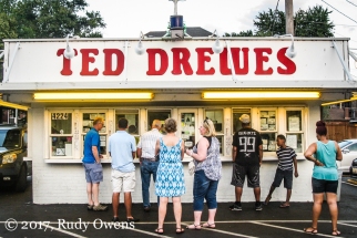 World famous Ted Drewes on South Grand Avenue, in the Dutchtown Neighborhood