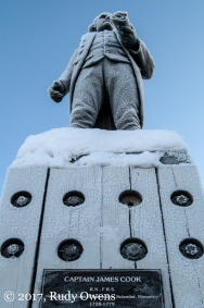 Captain Cook Statue, downtown Anchorage